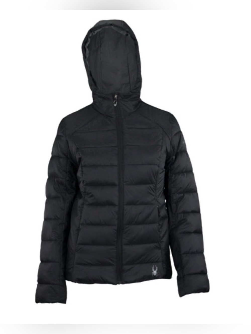 Women’s Spyder Clara Black Hooded Puffer Jacket